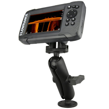 RAM-101-LO12:RAM-101-LO12_1:RAM Double Ball Mount for Lowrance Hook² & Reveal 5 Series