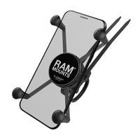 RAP-274-1-UN10:RAP-274-1-UN10_1:RAM® X-Grip® Large Phone Mount with RAM® EZ-On/Off™ Bicycle Base