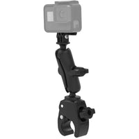 RAP-B-400-GOP1U:RAP-B-400-GOP1U_1:RAM® Tough-Claw™ Double Ball Mount with Universal Action Camera Adapter