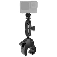 RAP-B-404-GOP1U:RAP-B-404-GOP1U_1:RAM® Tough-Claw™ Medium Clamp Mount with Universal Action Camera Adapter