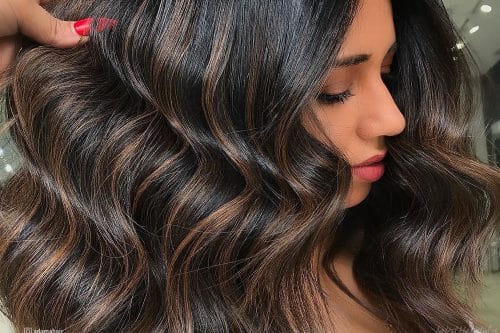 Pictures of popular balayage dark brown hair colors