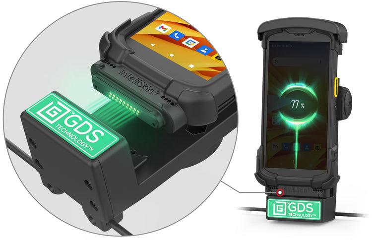 Image showing the fast charging capabilities of the GDS® Tech™ system for Zebra Handheld Computers