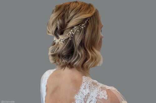 Pictures of wedding hairstyles for short hair
