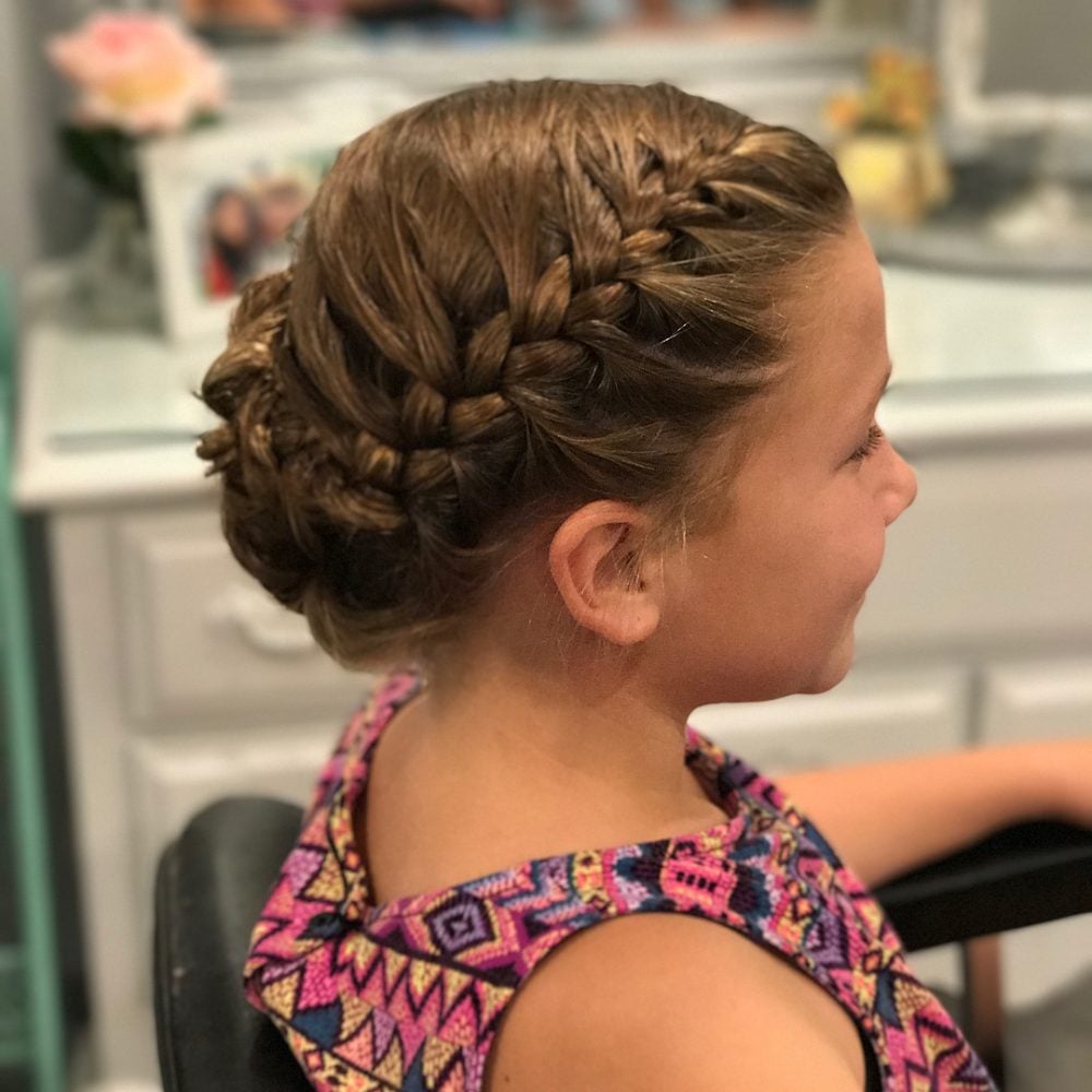 French Braid Updo hairstyle