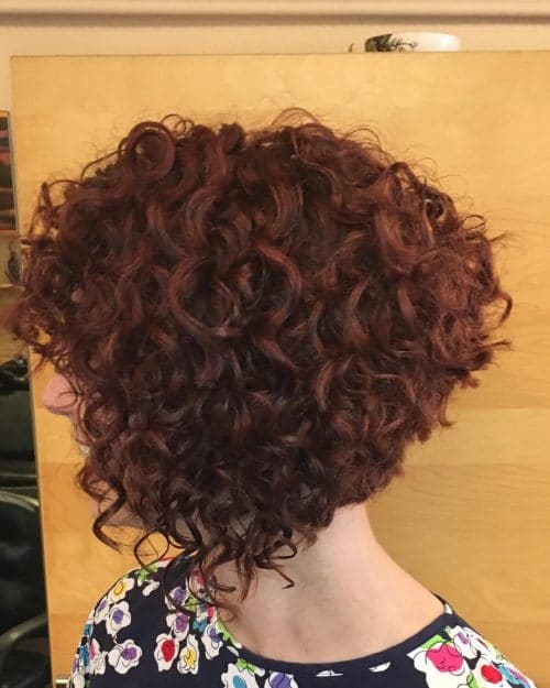A-Line Bob for Thick Curly Hair