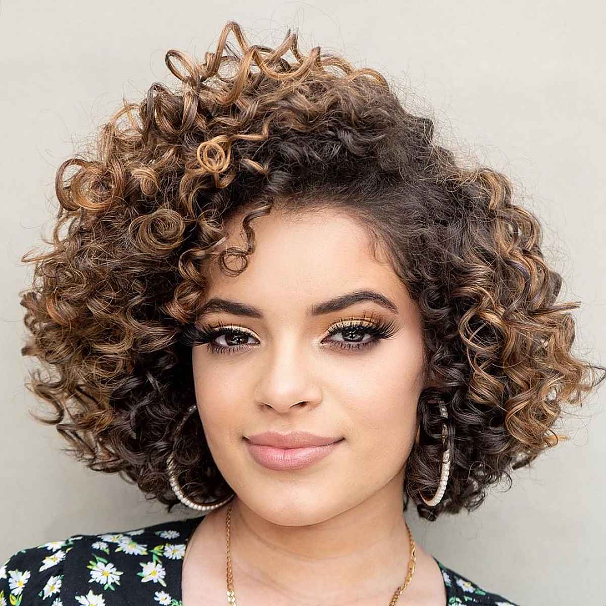 lob with curls for curly girls
