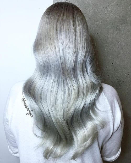 Amazing Dark Silver Hair