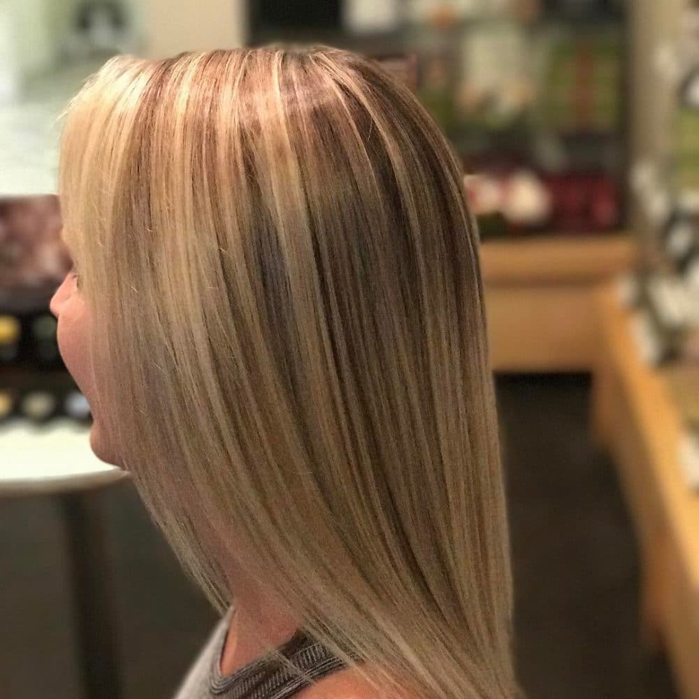 Luminous Blonde hairstyle for fine hair