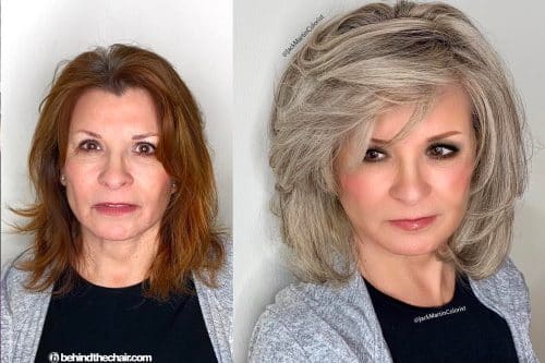 Flattering medium-length hairstyles for women over 50