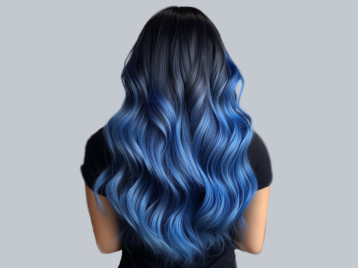 Blue ombre hair colors