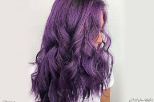 Purple ombre hair colors