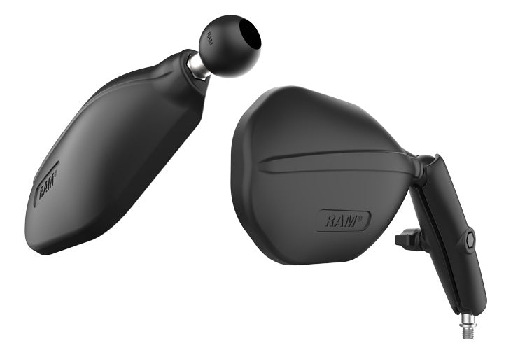 Image of the RAM® Tough-Mirror™ motorcycle handlebar mount kit