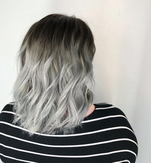 Enchanting Silver Hair Ombre