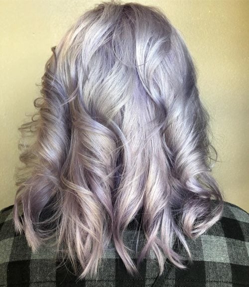 Sexy Silver Mauve Hair Color