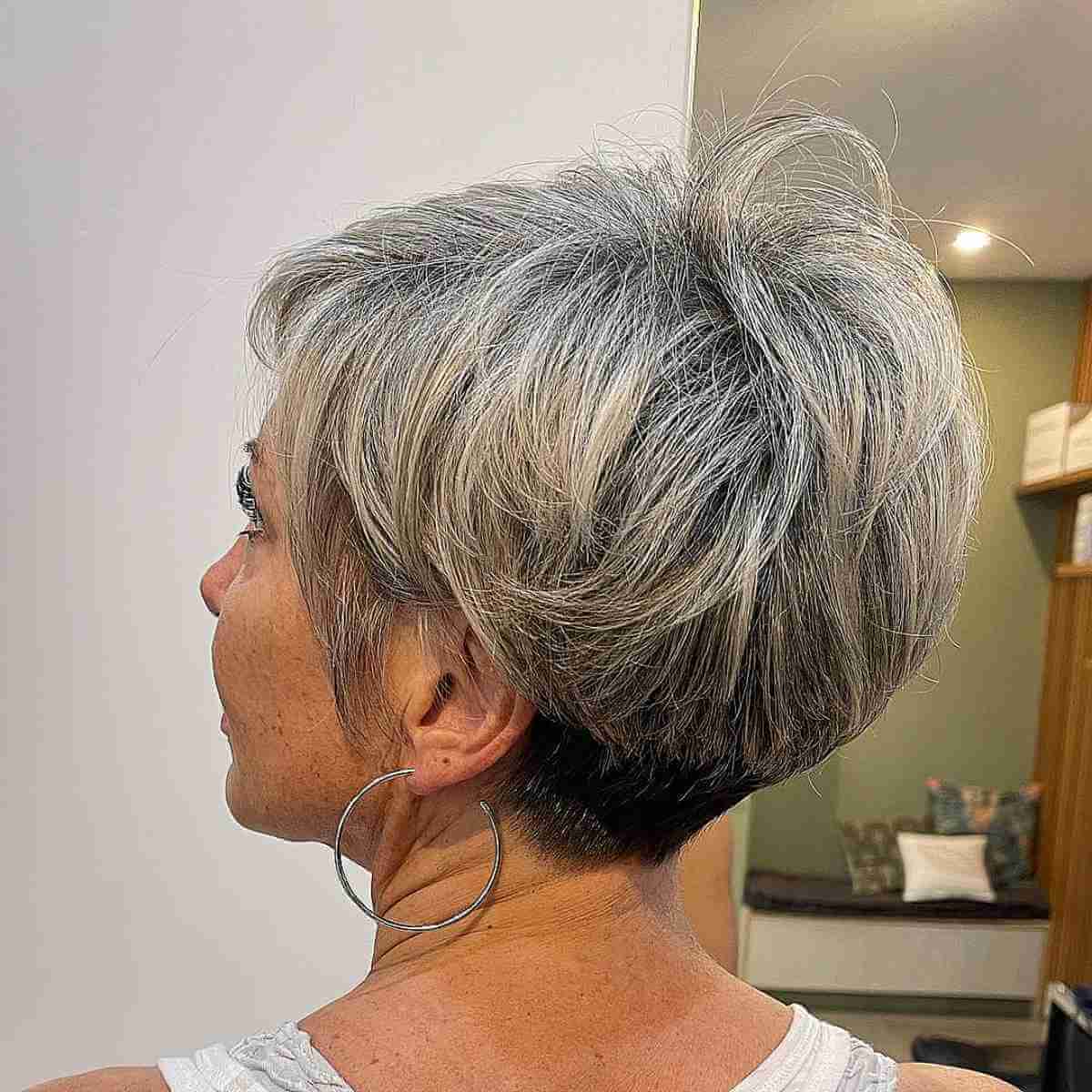 The Beautiful Stacked pixie cut