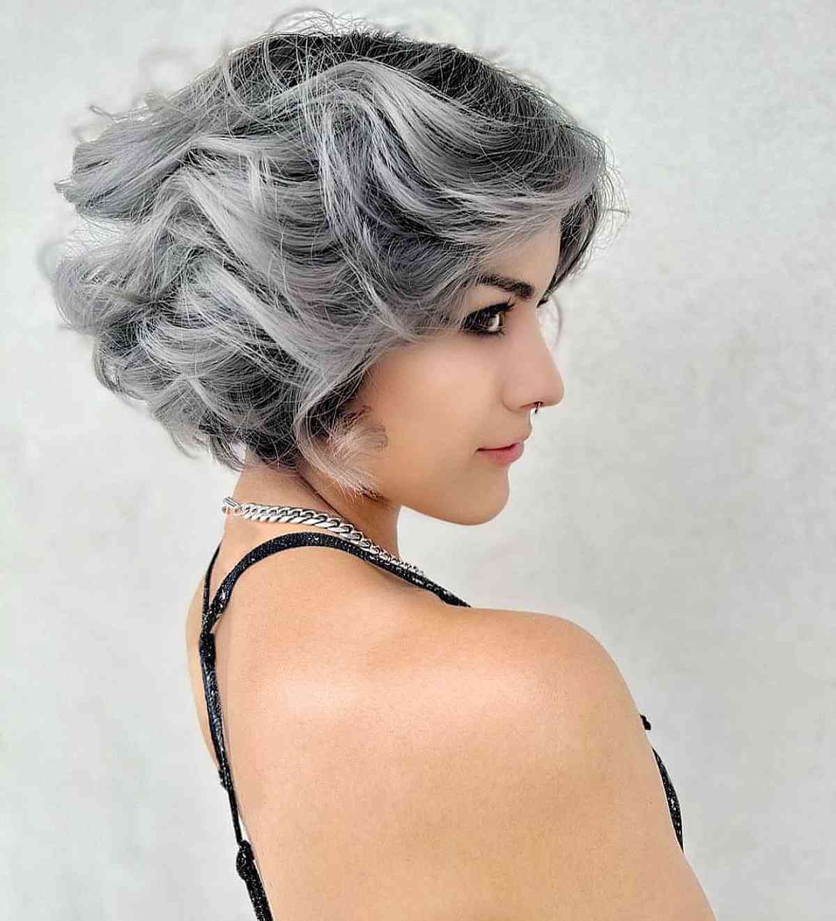 Stunning Silver Hair Color