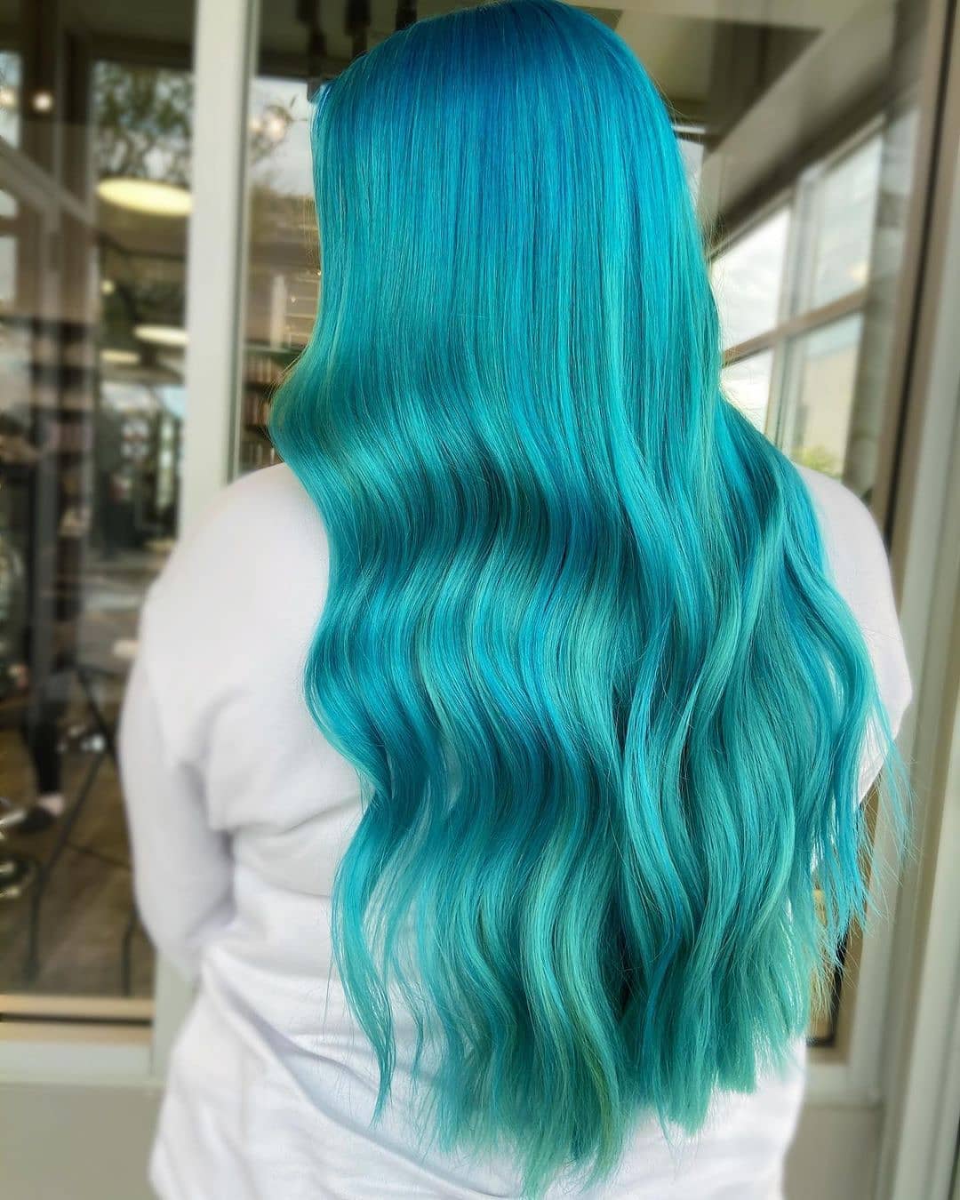 Teal Mermaid Hair