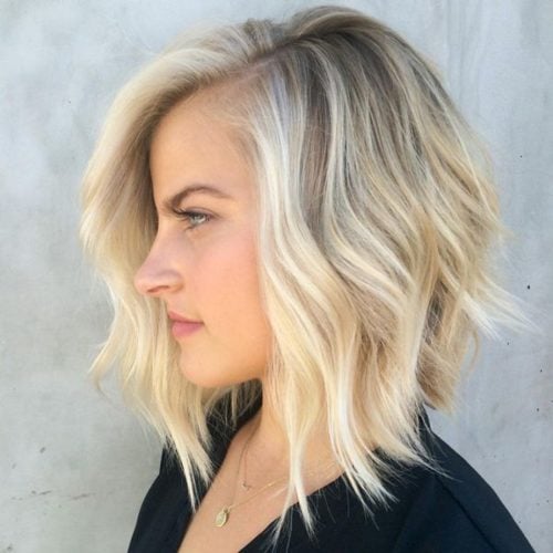 The greatest tousled angle bob for thin hair