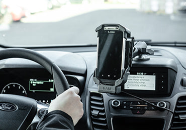 Zebra Handheld PC Mounted in Vehicle | RAM® Mounts